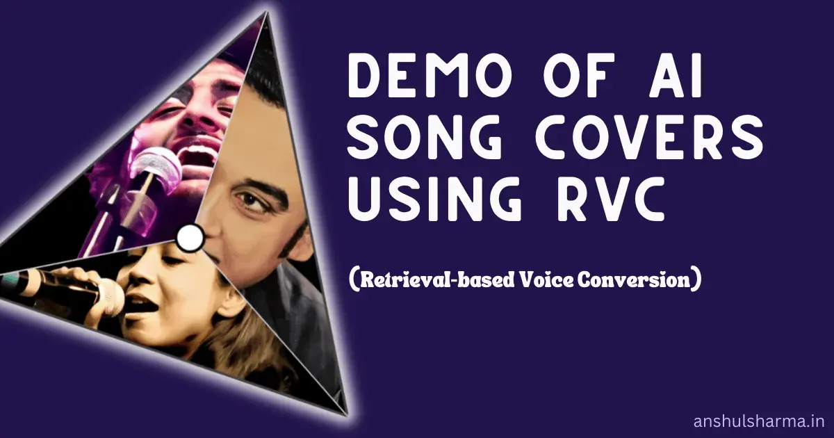 Demo of AI song covers using RVC (Retrieval-based Voice Conversion)